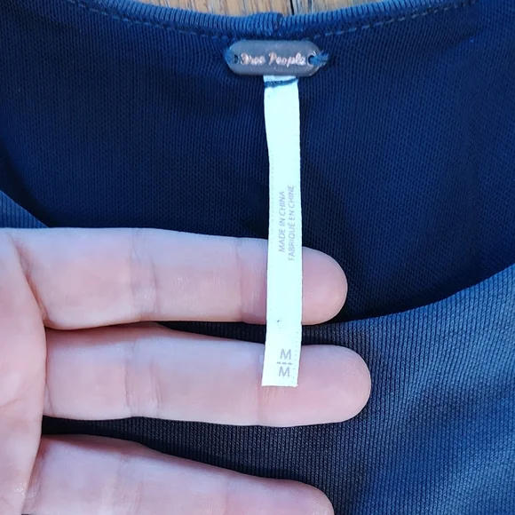 Free People Maxi Dress Medium Stella Cupro Lace-up Pleated Navy Blue Boho - Picture 9 of 14